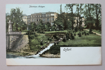 Ansichtskarte AK Erfurt 1906 Pförtchen Anlagen Häuser Park Ortsansicht Architektur Thüringen